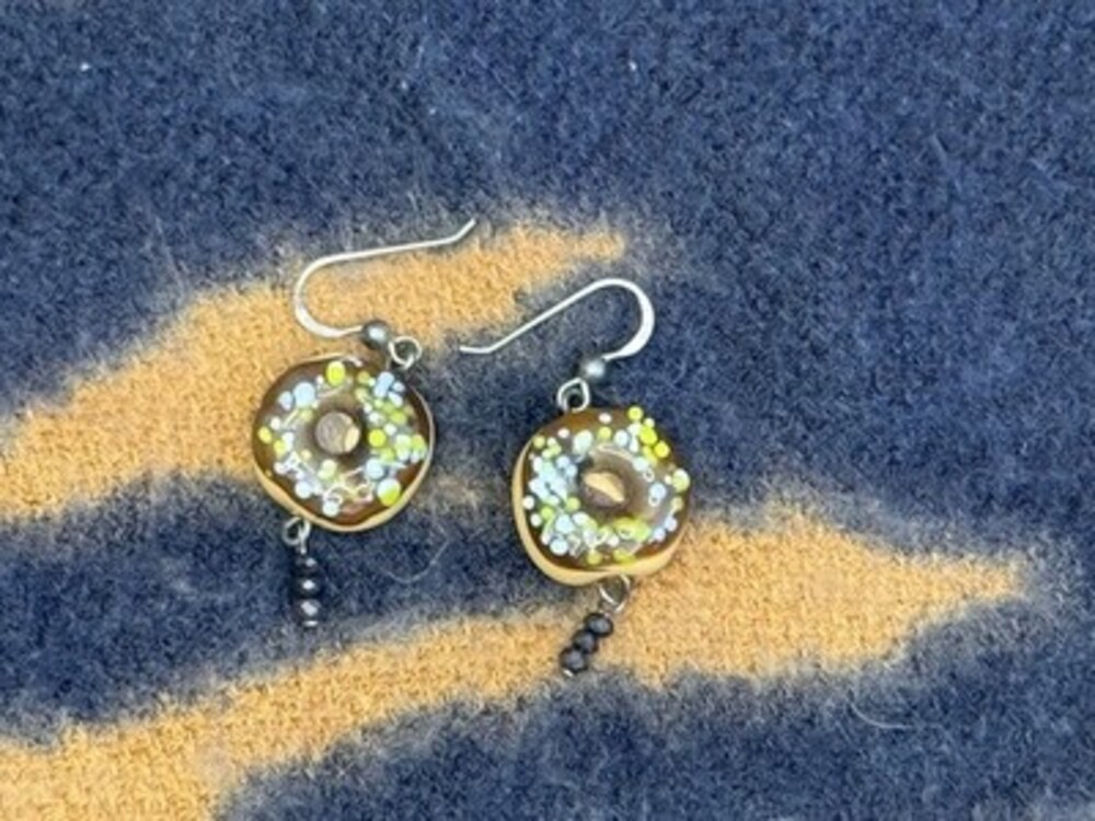 Chocolate Frosted Donut Earrings!!!